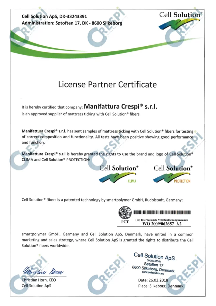 Certificazioni dei materiali