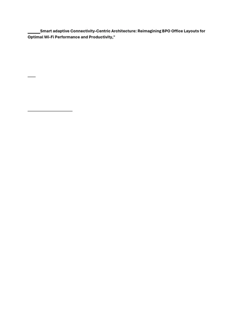 smart-connectivity-centric | PDF | Wi Fi | Wireless Access Point